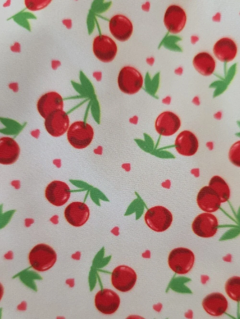 ASOS Peek & Beau Pink and Red Cherry and Hearts Print Tie-Side Bikini Bottoms